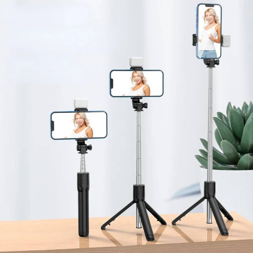 Enhanced Wireless Bluetooth Selfie Stick with LED Light and Remote Control