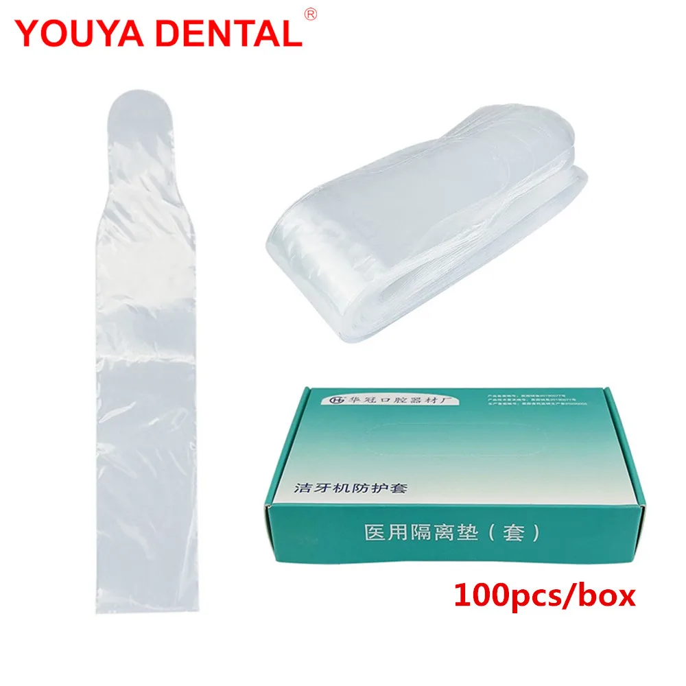 

100pcs/box Dental Ultrasonic Scaler Protective Sheath Sleeve Cover Disposable Handle Film Dentist Materials Dentistry Products