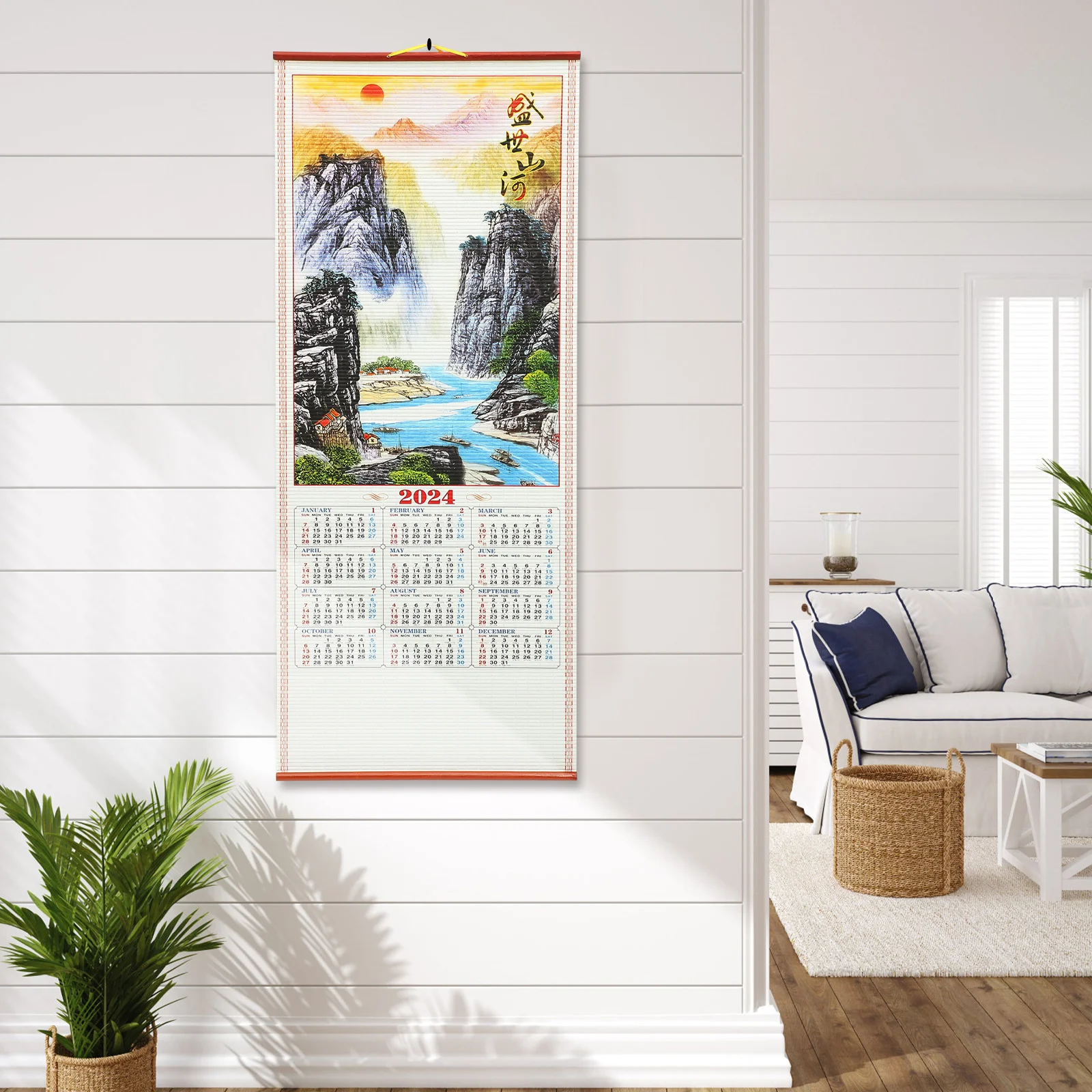 

Календарь ежемесячный настенный подвесной календарь в китайском стиле подвесной календарь Год Дракона