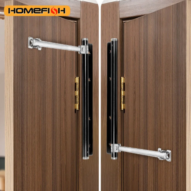 Automatic Door Closer Adjustable Silence Double Spring Self-Closing Hinged