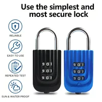 Бесключевой 3-значный комбинированный замок для путешествий, легкий рюкзак, замок для багажа, спортивный фитнес, уличное использование