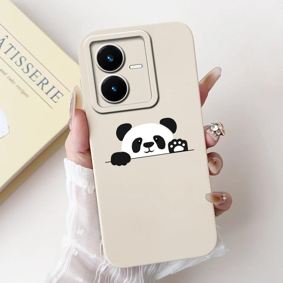 Stylish Painted Soft TPU Phone Case for Vivo Y22 Series - 6.55'' Bumper Cover