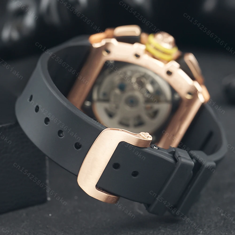 2022 Fashion New Men's Automatic Watch Stainless Steel Material Rubber Strap Sapphire Glass Mirror Casual Sports Waterproof