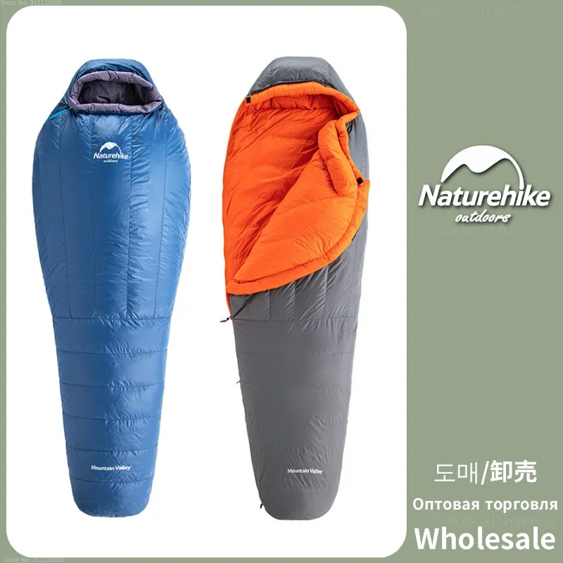 

Naturehike Upgraded ULG Goose Down Mummy Sleeping Bag Winter Camping 20D Nylon Waterproof Warm Outdoor Cold-proof Sleeping Bag