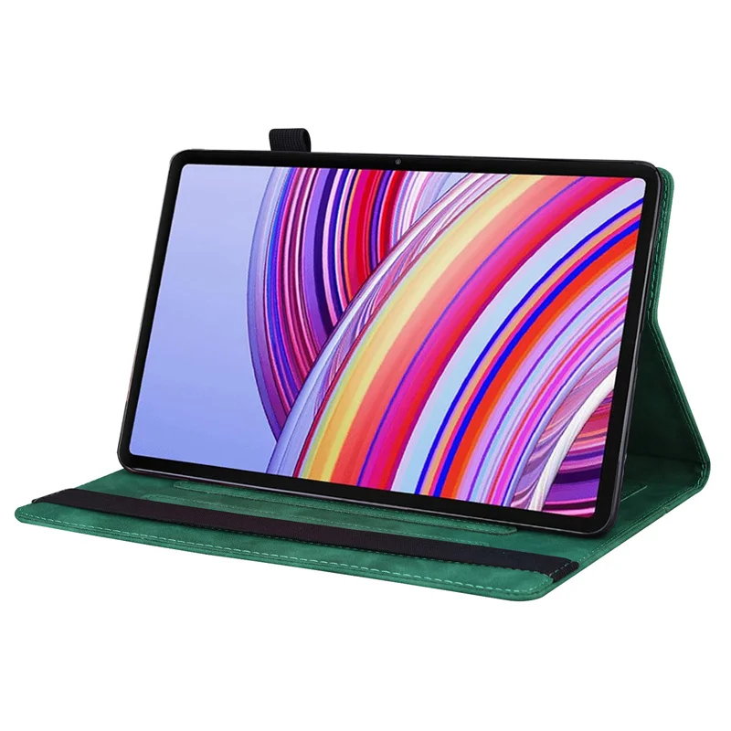 Enhanced Shockproof Flip Case with Soft TPU and Wallet Card Slot for 11-Inch Tablets + Pen