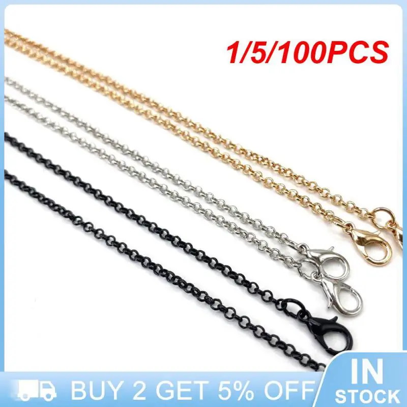 

1/5/100 шт. Новый нескользящий универсальный металлический шнурок для очков практичный популярный модный Регулируемый без следов