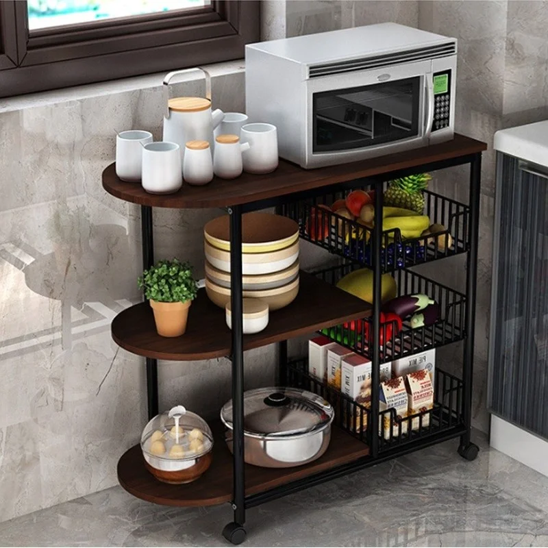 Kitchen Storage Holders Metal Wood Microwave Oven Shelf Stand Kitchen  Appliances Storage Rack Cabinet - AliExpress