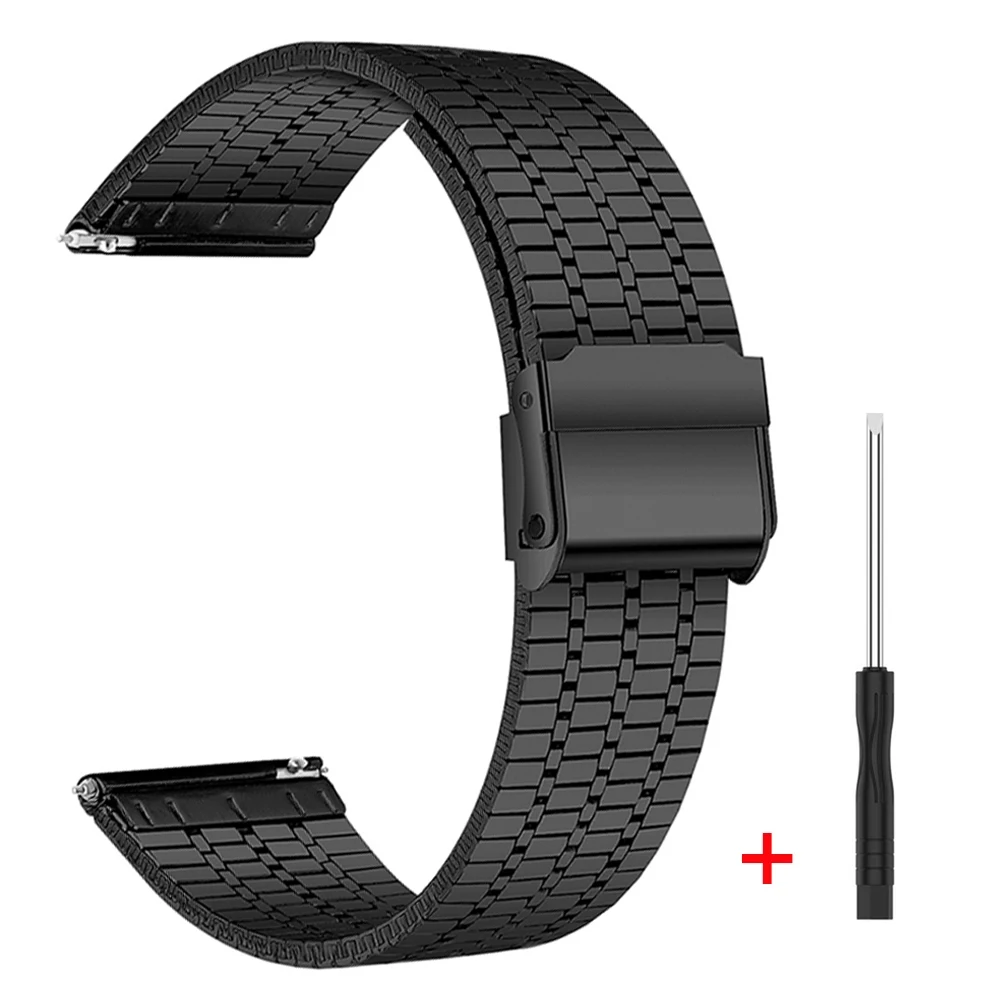 Premium 22mm Metal Watch Band Strap - Sleek and Durable Design