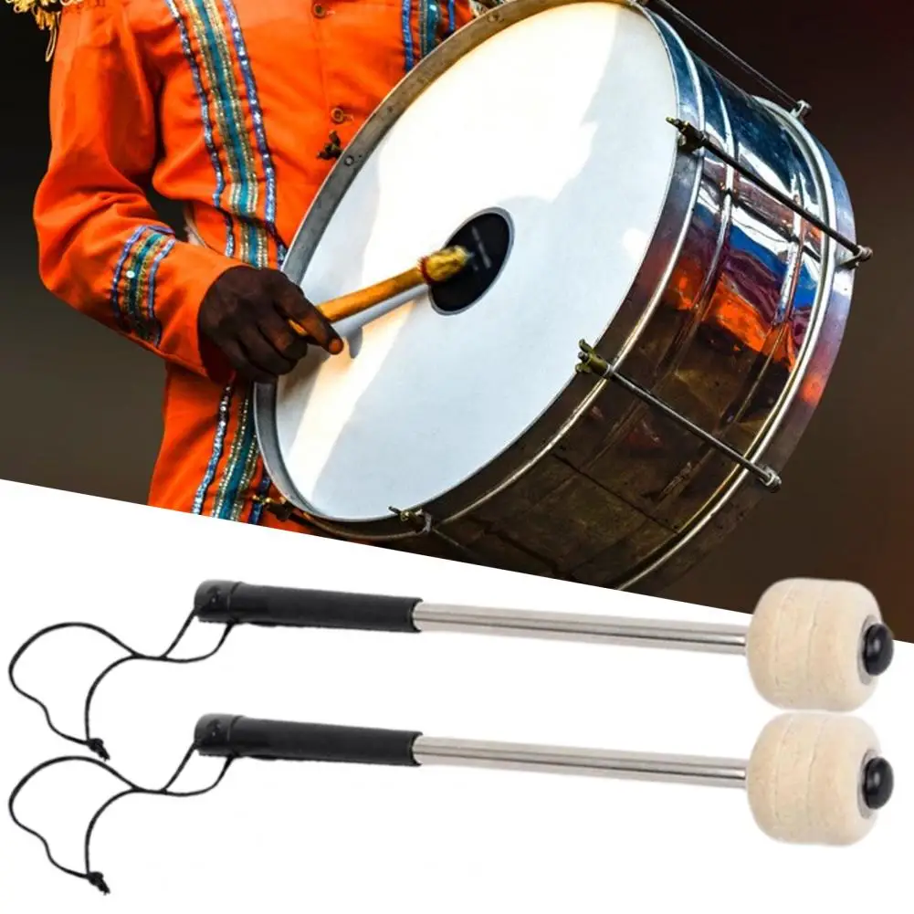 

Drummer Stick Handheld drum hammer Wear-Resistant Versatile Professional Hard Metal Drum Sticks for Drummers
