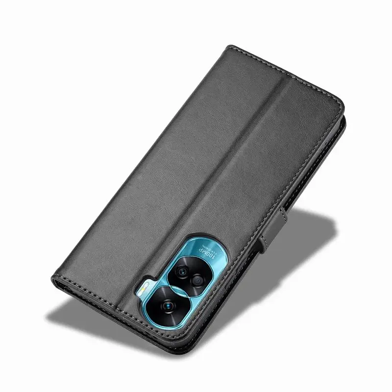 Premium Flip Magnetic Wallet Leather Phone Case with Card Slot and Stand