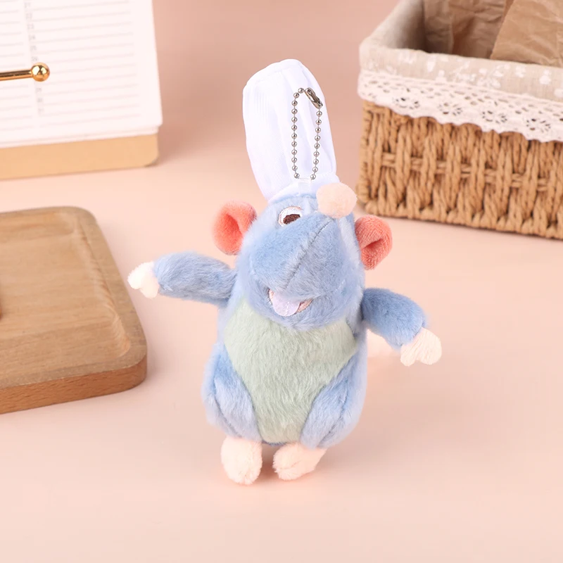 Cute Ratatouille Pendant Plush Toy Doll Keychain Mouse Chef Plush Stuffed Dolls Keyring Backpack Charms Girl Bag Car Decor Gifts plush toy plush doll plush keychain key chain backpack decoration