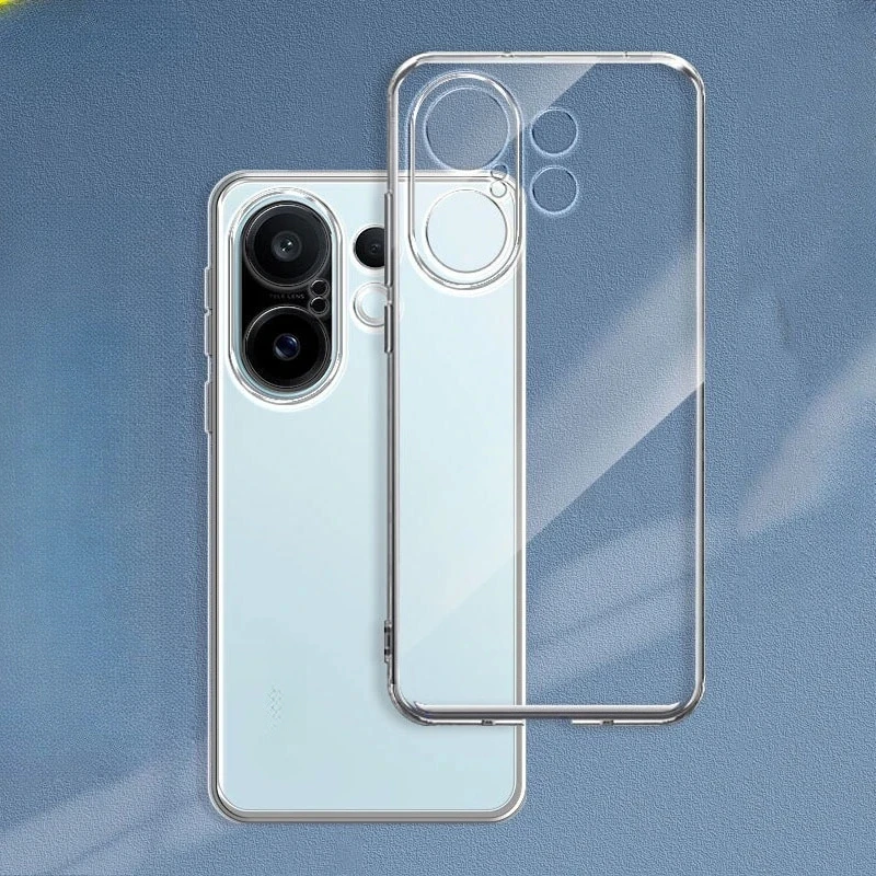 Transparent TPU Silicone Phone Case - Soft Clear Protective Back Cover