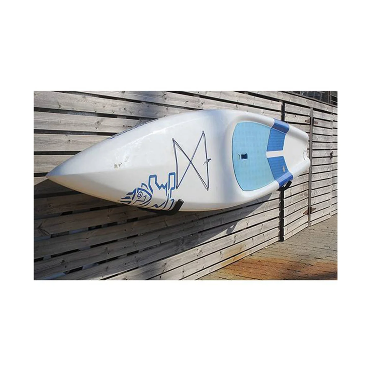 Kayak Paddle Board Wall Mount Rack Durable Heavy Duty Powder Coated Snowboard Display Rack Surfboard Storage Black