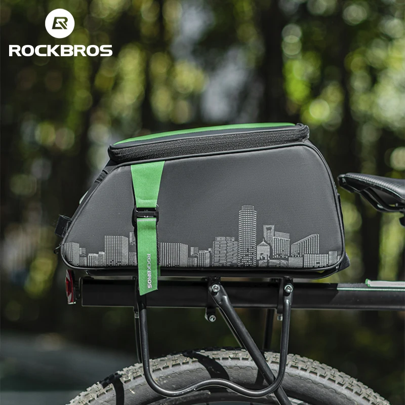 ROCKBROS Alforjas de bicicleta impermeables para bicicleta, bolsa para  portabicicletas traseras de gran capacidad, para ciclismo, viajes