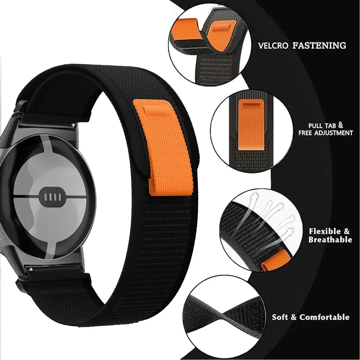 Sport Loop Nylon Wristband Bracelet Replacement