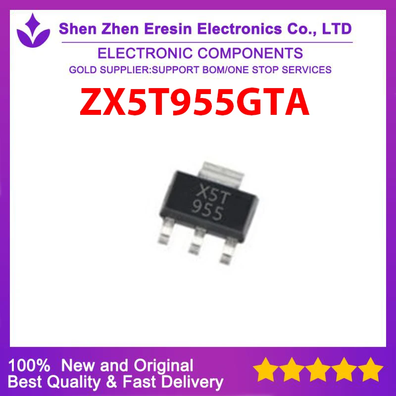 

Free shipping 10PCS/LOT ZX5T955GTA SOT223 New and original