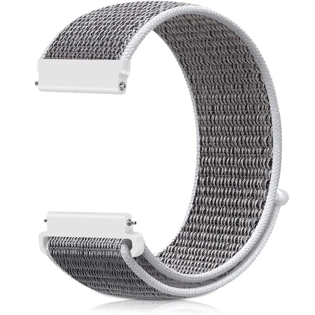 Nylon Sport Loop Breathable Adjustable Watchband Bracelet, 22mm