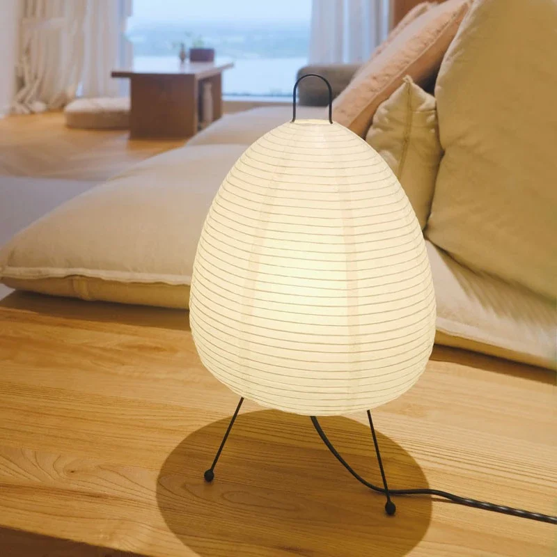 LED Modern Table Lamp Minimalist Hand Cradle Xuan Paper For Living Room Study Bedroom Hotel Indoor Art Creative Decor Luminaire - 5