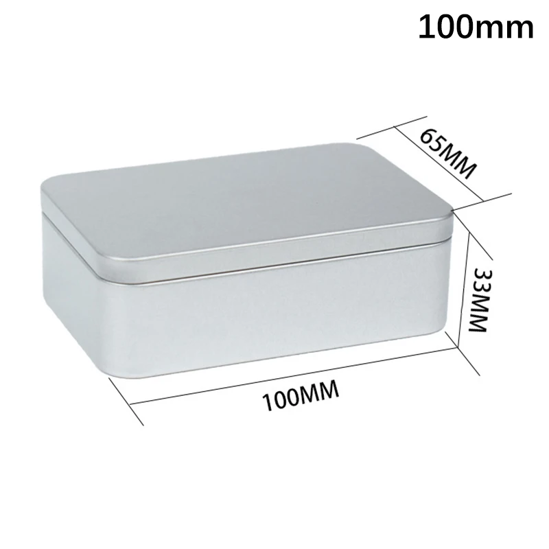 תיבת סבון מיני מתכת מלבנית תיבת ברזל ריבועית קטנה לאחסון תכשיטים, ציפורניים, סוכריות, מטבעות ותרופות