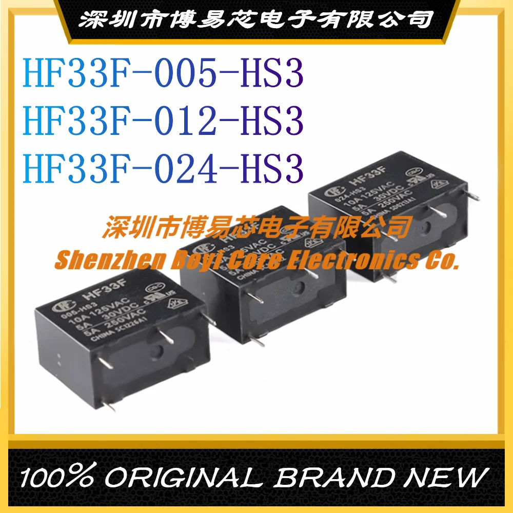 Hf33F-005/012/024-Hs3 Set A 4 Pin Di Relè Originale Di Media Potenza Ultra-Piccolo Normalmente Aperto