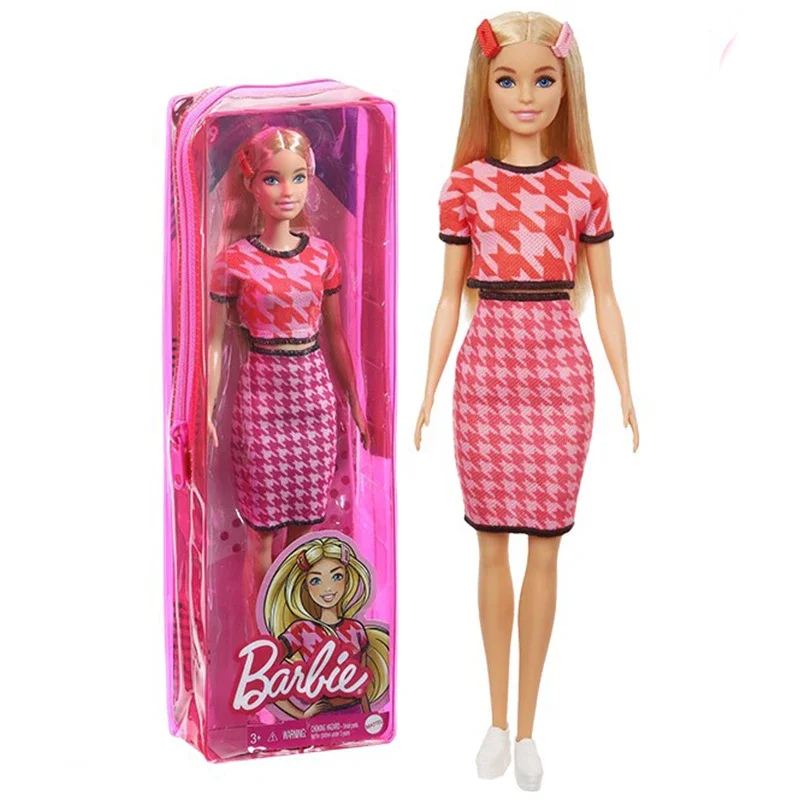 Original boneca barbie fashionista boneca vestir-se roupas princesa  brinquedo menina jogar casa brinquedo menina aniversário presente de natal
