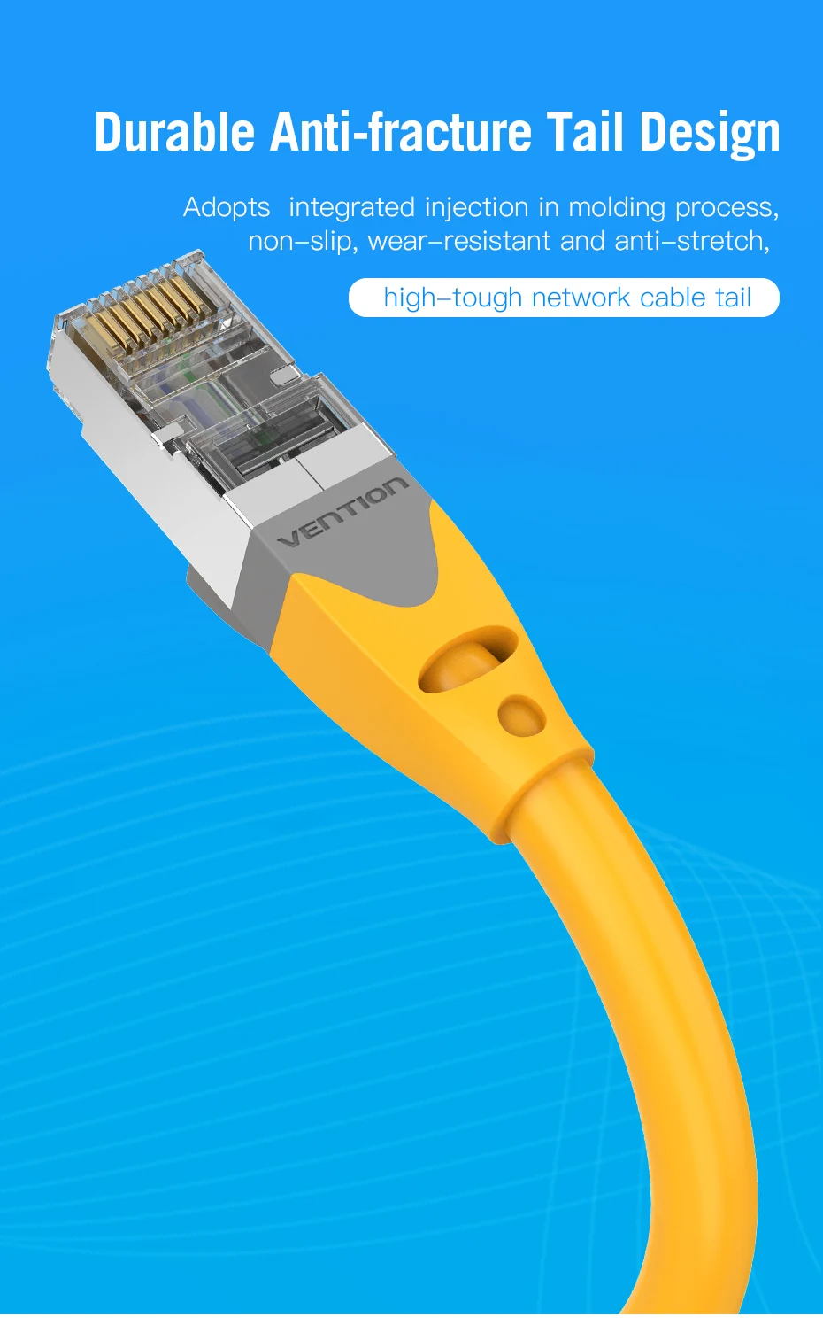 Cat6A Ethernet Cable 10Gbps Network Patch Cable Lan RJ45 For Laptop PC PS4 Inter