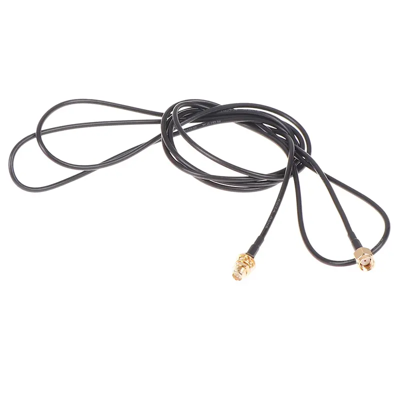 1PC 1m WiFi router antenna extension cable cord RG174 RP SMA male to