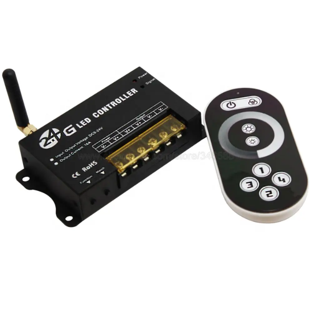 RF203 2.4G Wireless LED Dimmer Controller with Touch Remote for SMD3528