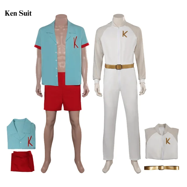 Para la película Barbie Ken cosplay Halloween disfraz uniforme hombre mujer  vestido de fantasía