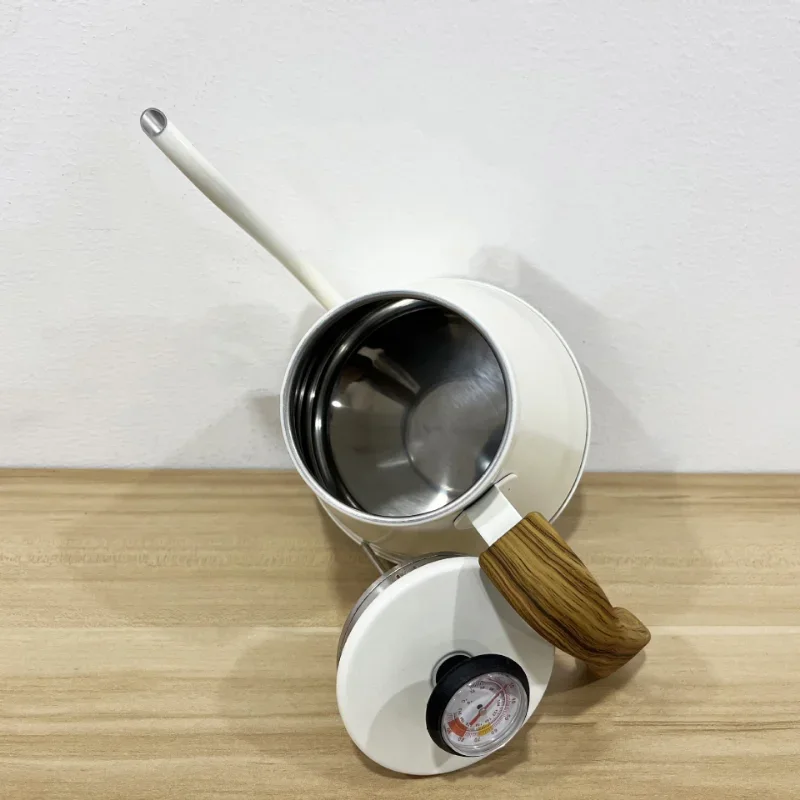 Stainless Coffee Maker Hand Drip Coffee Kettle Thermometer Goose Beak Teapot Gooseneck Kettle Pot