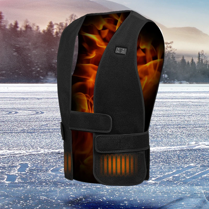 

Жилет с подогревом для мужчин и женщин, куртка с подогревом Usb, тепловая умная Одежда для охоты, зимнее модное пальто, умный электрический теплый жилет