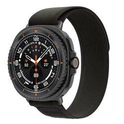 Sport Nylon Trail Loop Bracelet - Premium Band for Galaxy watch 8 (New black)