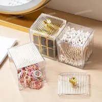 Transparent Cosmetics Storage Box Acrylic Makeup Organizer for Lipstick Removal Dust-Proof Cosmetics Storage Container 2