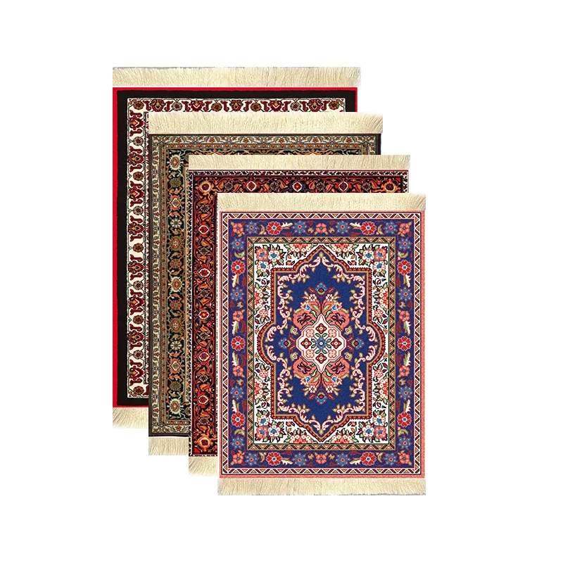30 Persian Mini Woven Rug Mat Mousepad Physical Map New Retro Style