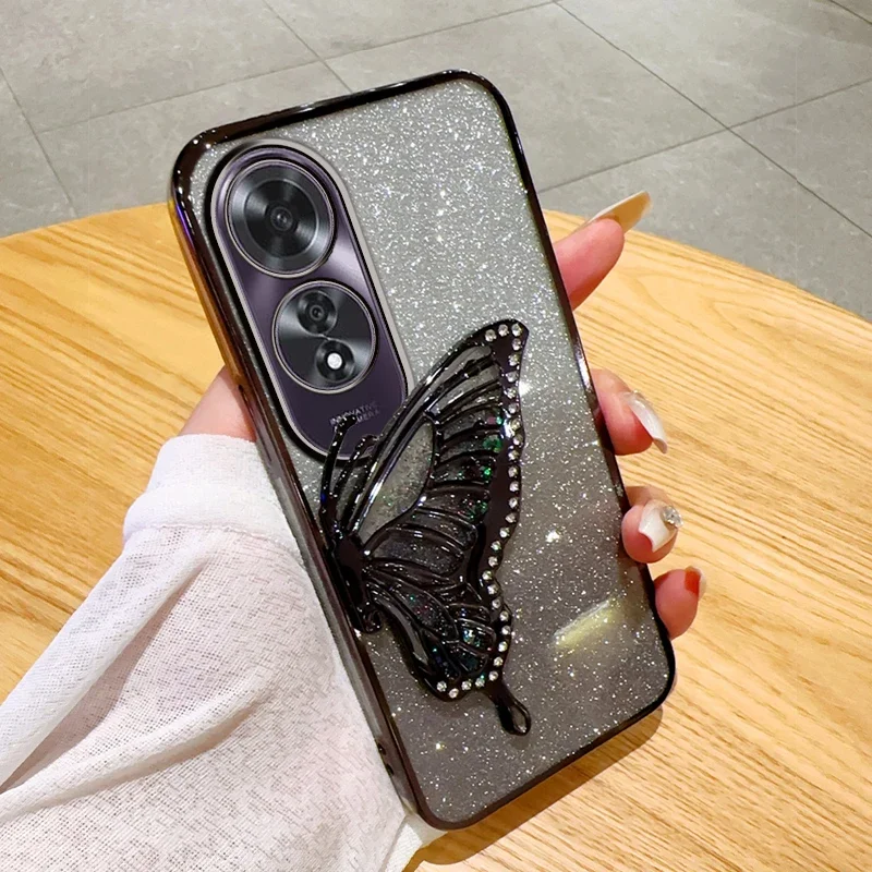 3D Buttery Glitter Phone Case with Camera Protection