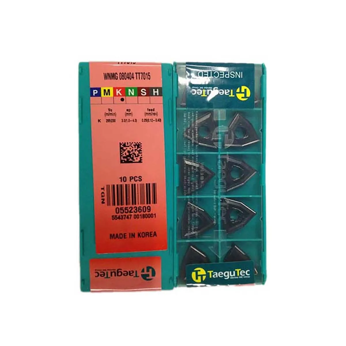 

TaeguTec 100% Original WNMG WNMG080412 WNMG080408 WNMG080404 WNMG060404 WNMG060408 TT7015 Medium Carbide Turning Inserts