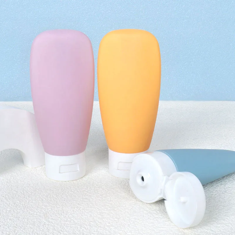 Morandi Tube Squeeze Bottle Portable Skin Care Products Dispensing Ottle Lotion Hand Cream Body Wash Travel Set Fill Empty 4