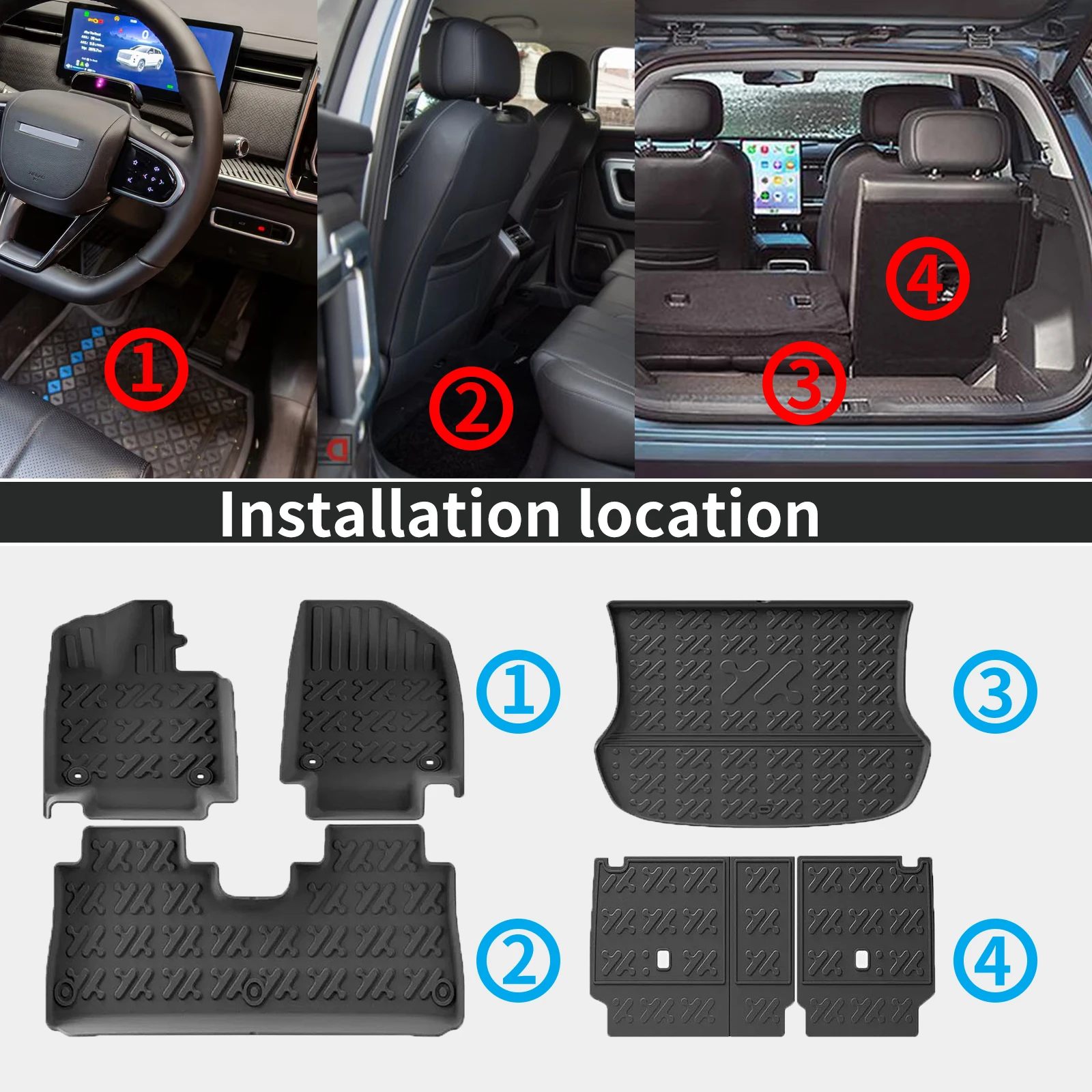 MG IM6 / IM LS6 All-Weather TPE Floor Mats (2023-2026) view 2