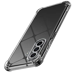 Shockproof Clear Silicone Phone Case - Transparent Soft Rubber Back Cover - Galaxy A17 5G