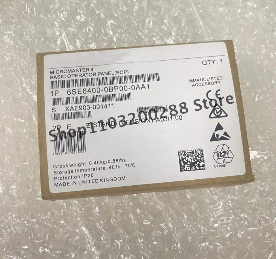 오리지널 MICROMASTER 4 기본 오퍼레이터 패널 (BOP), 6SE64000BP000AA1, 6SE6400-0BP00-0AA1, 박스 내 브랜드, 6SE6400 BP00 0AA1, 1 개, 신제품