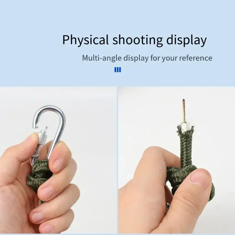 Portable 10M/20M Wire Rope Clothesline Thicken with 2 Hooks Clothes Drying Rope Windproof 8MM Wire Core Nylon Cord Household