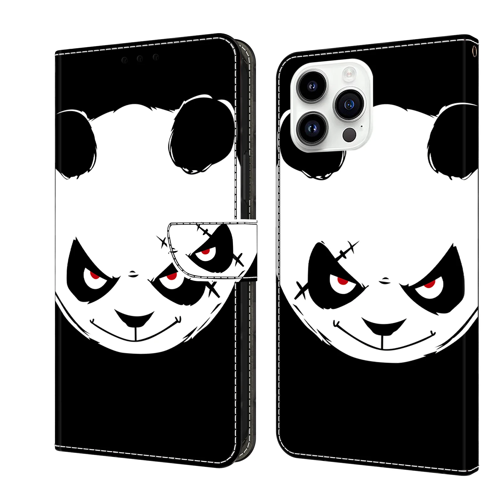 Premium 3D Magnetic Flip Leather Wallet Phone Case