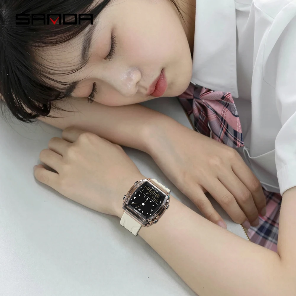 SANDA Luxury Waterproof Digital LED Sport Watch