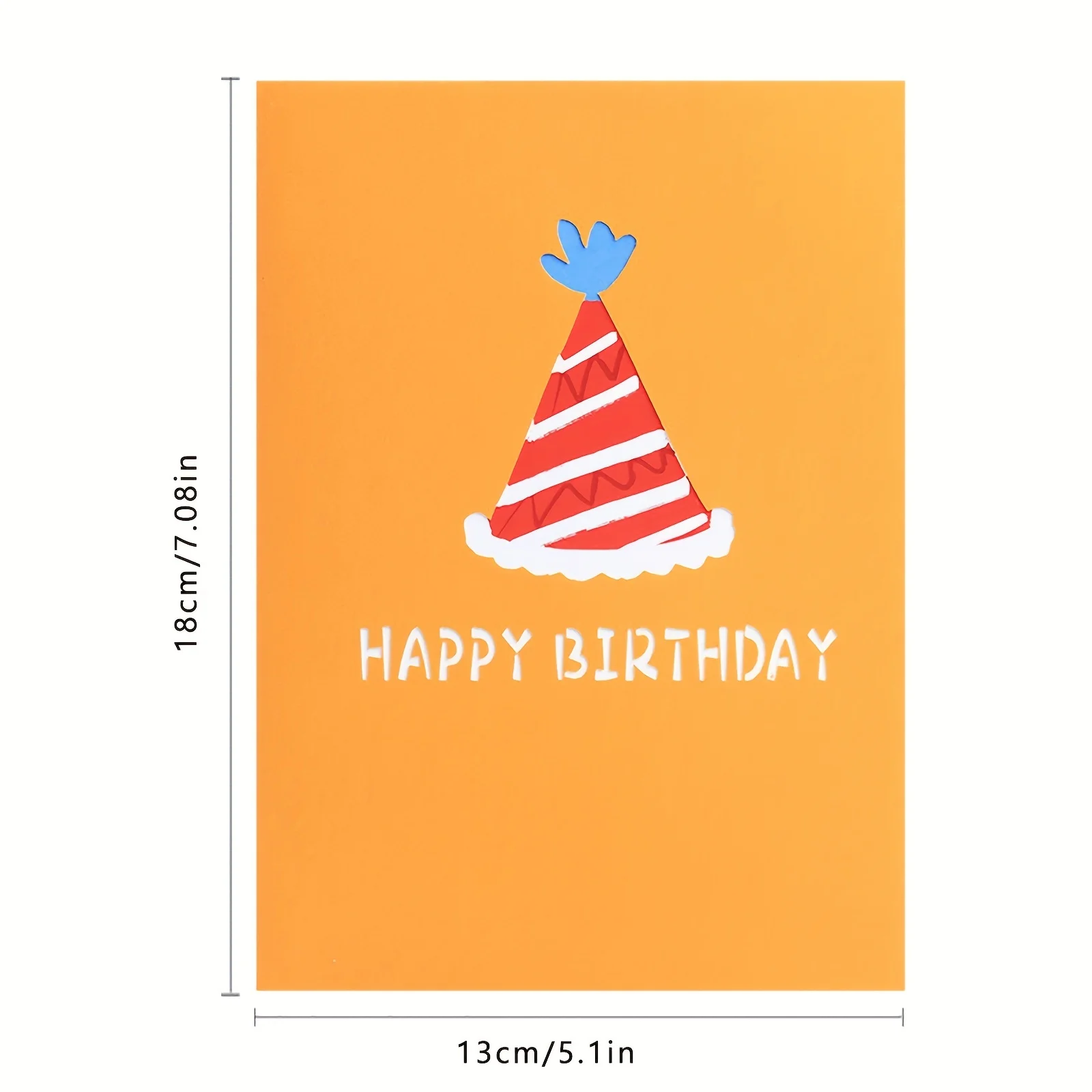 Funny Cat Farting Confetti 3D Pop Up Birthday Card, 7" x 5.1"-Includes Envelope and Note Label, Perfect for Birthday, Festival