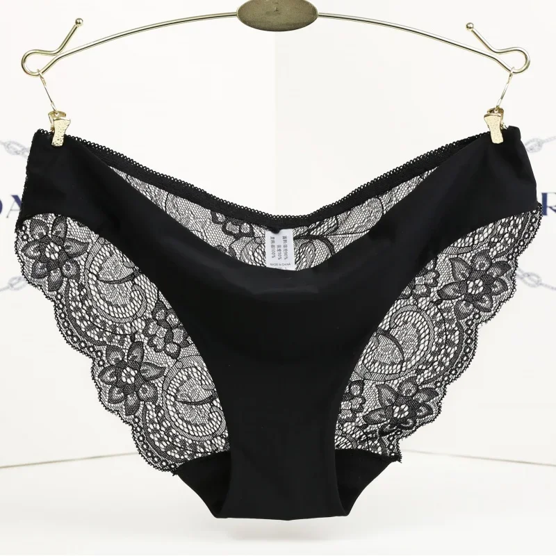 

European and American Ice Silk plus Size Underwear Women's Pure Desire Cotton Stall Sexy Hip Lifting Breathable Trace
