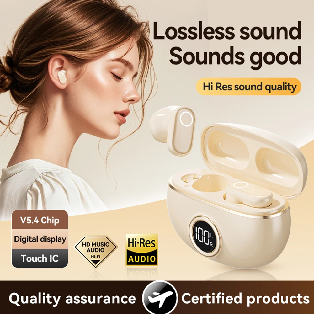 Wireless BT5.4 Real Time Translator Earbuds 144 Languages Translation 99% Accuracy HIFI HD Voice Touch Control Headset