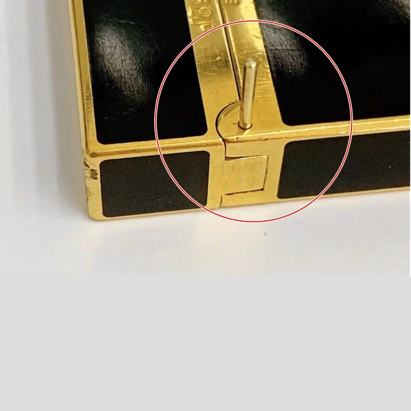 2pcs Gold/Silver Hinge Pins For Dupont L2 / Ligne 2 Lighter Top Cover Body Connecting DIY Repair Part Replace Accessories 3