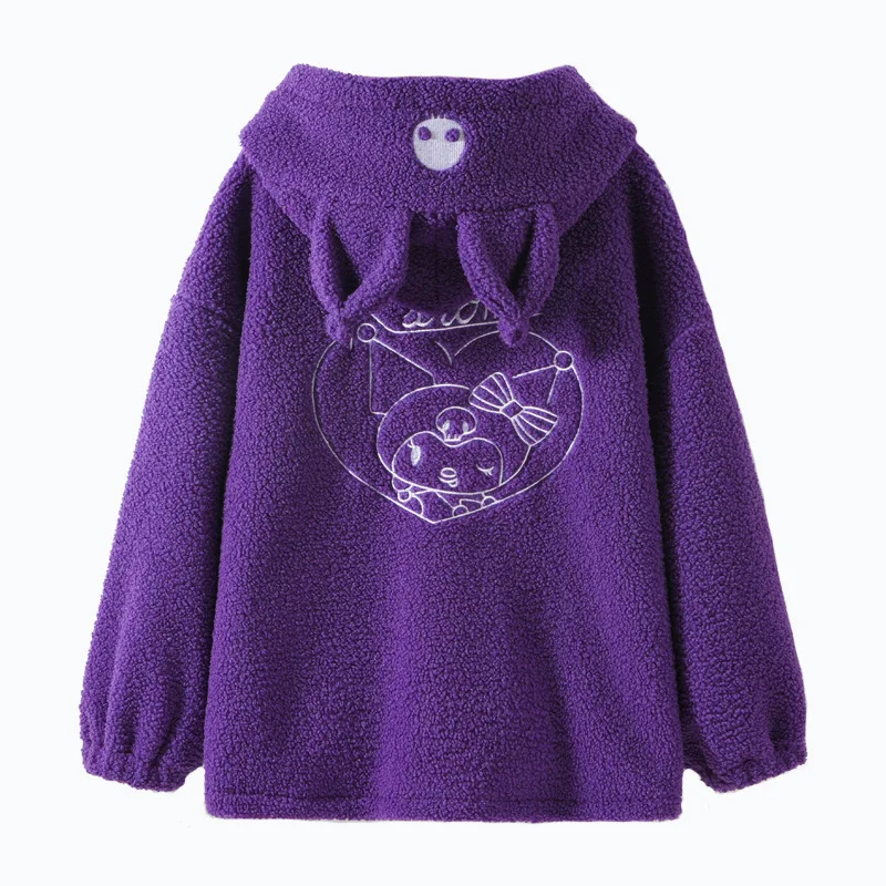 

10 12 13 Years Girls Coats Lambswool Thick Fleece Tops Clothes Teenage Kids Outerwear Cartoon Casual Warm Winter Child Hoodies