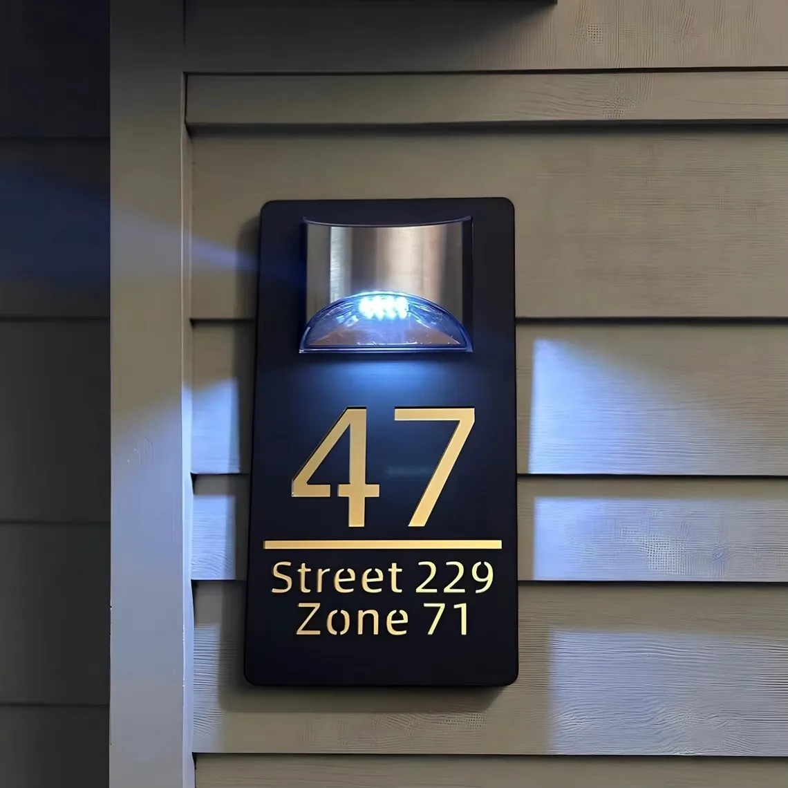 HTN - Numero Della Casa Luce, Luce A Led Di Targa Montata A Parete - Foto 6
