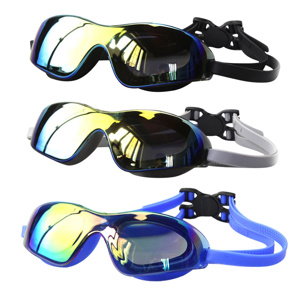 Adjustable Electroplate Swim Glasses for Men Women Youth